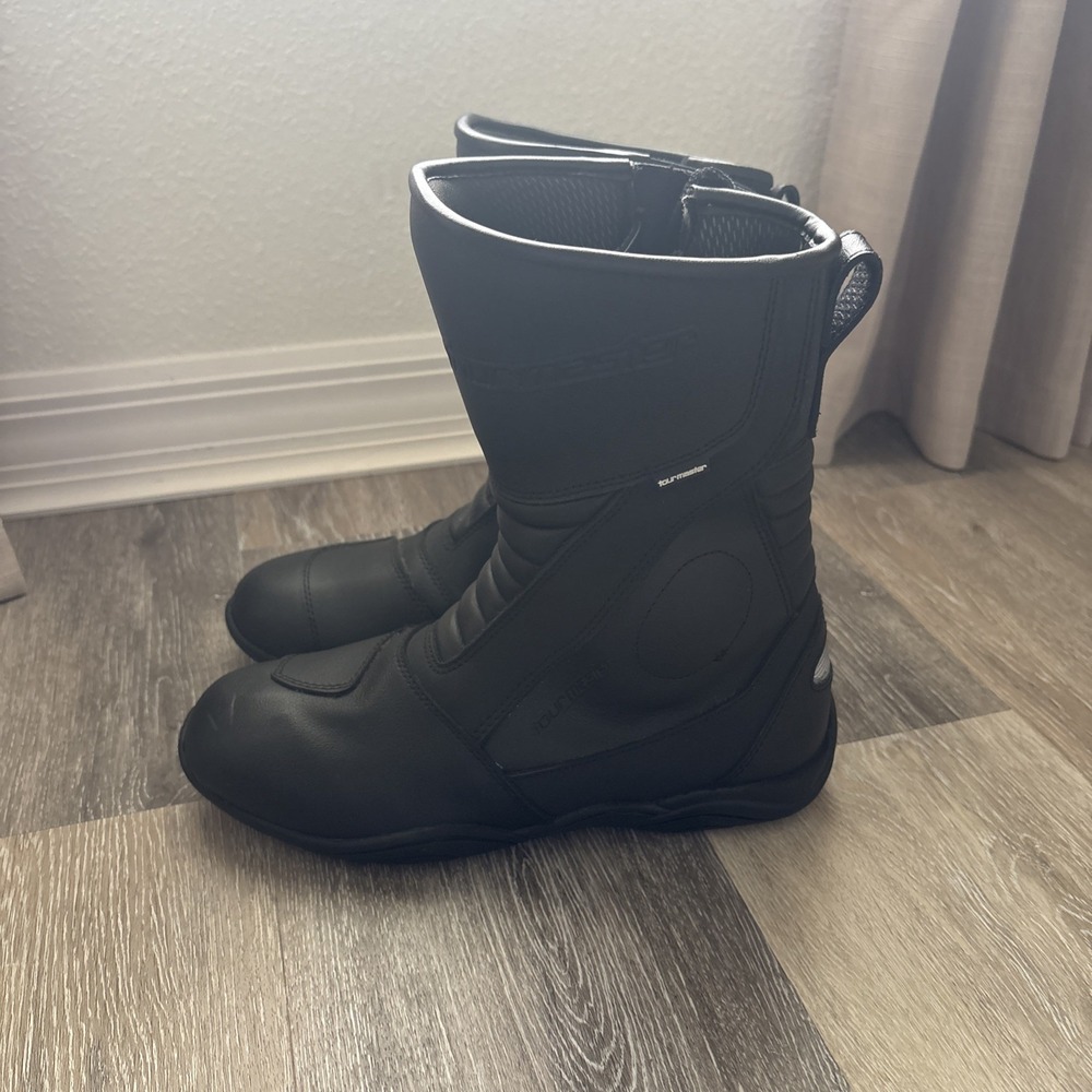 Tourmaster Hipora Motorcycle‎ Boots Woman's Black Size 40 US 8 Waterproof Boot